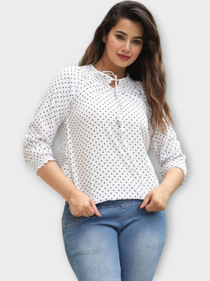 BM enterprises Casual Printed Women White Top