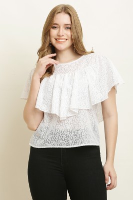 vashist Casual Solid Women White Top