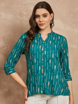 all about you Beach Wear Self Design Women Blue Top