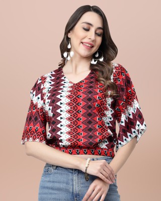 MISS AYSE Casual Printed Women Multicolor Top