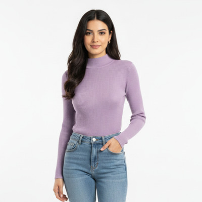 flirty touch Casual Solid Women Purple Top