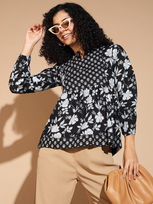 THE DRY STATE Casual Floral Print Women Multicolor Top