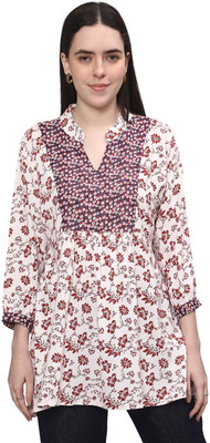 Trendfiniity Casual Floral Print, Printed Women Multicolor Top