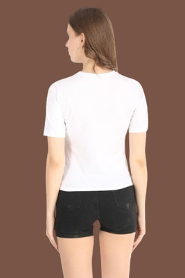 HouseOfCommon Casual Printed Women White Top
