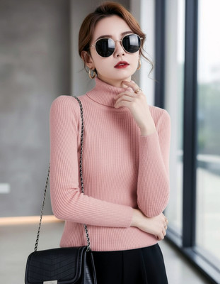 SABAFASHIONSTS Casual Self Design Women Pink Top