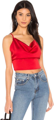 Rattiman Casual Solid Women Red Top