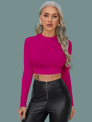 Dream Beauty Fashion Casual Solid Women Pink Top