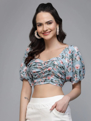 Fabway Clothing Casual Printed Women Multicolor Top