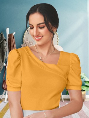 Dream Beauty Fashion Casual Solid Women Yellow Top