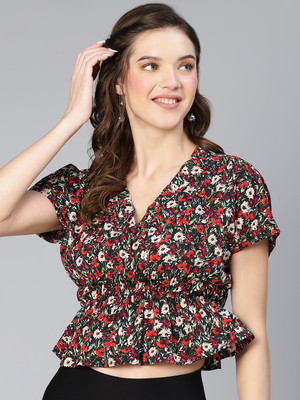 OXOLLOXO Casual Printed Women Multicolor Top
