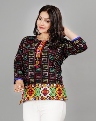 shivay creation Casual Printed Women Multicolor Top