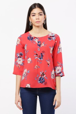 Saha Fashion Casual Printed Women Multicolor Top