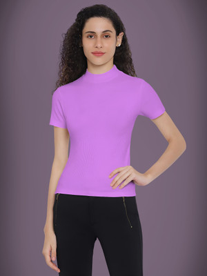 Kashonaa Casual Solid Women Light Blue Top