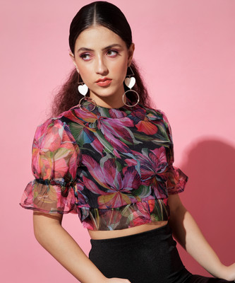 THE DRY STATE Casual Printed Women Multicolor Top