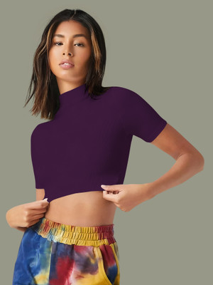Dream Beauty Fashion Casual Solid Women Purple Top