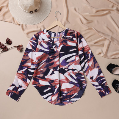 ZWERLON Casual Printed Women Multicolor Top