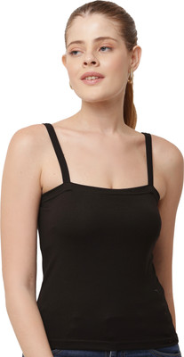 daxikool Casual Self Design Women Black Top