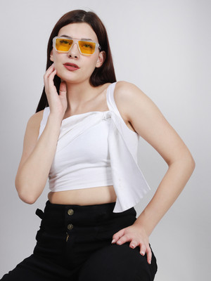 SWISHIN Casual Solid Women White Top
