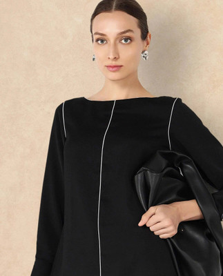 RAREISM Party Solid Women Black Top