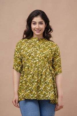 Vivan Enterprises Casual Floral Print Women Multicolor Top
