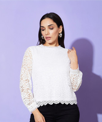 Globus Casual Self Design Women White Top