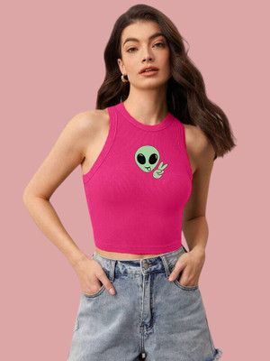 Tabadtod Casual Printed Women Pink Top