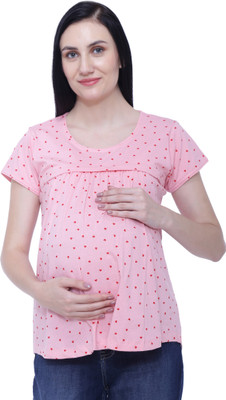 Warhammer Casual Printed Women Pink Top