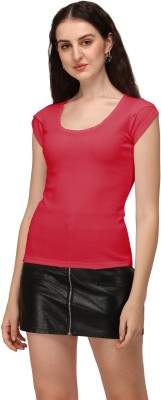 vyrl Casual Solid Women Red Top