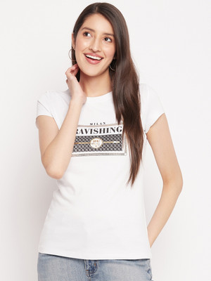 DUKE Casual Printed Women White Top