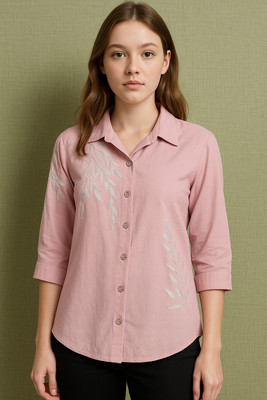 Milano muse Casual Floral Print Women Pink Top