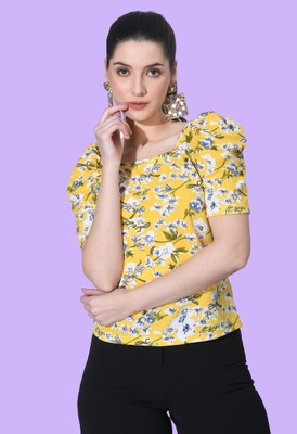 IUGA Casual Printed Women Multicolor Top