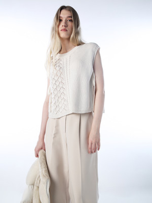 ONLY Casual Self Design Women White Top