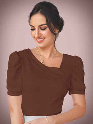 Kashonaa Casual Solid Women Brown Top