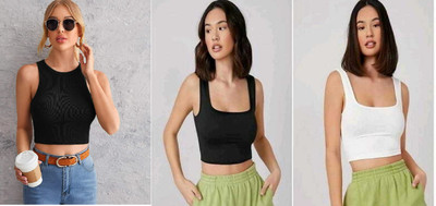 TUSI Casual Solid Women Maroon, Pink Top