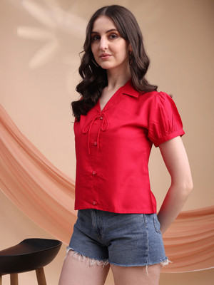 Kinjo Formal Solid Women Multicolor Top