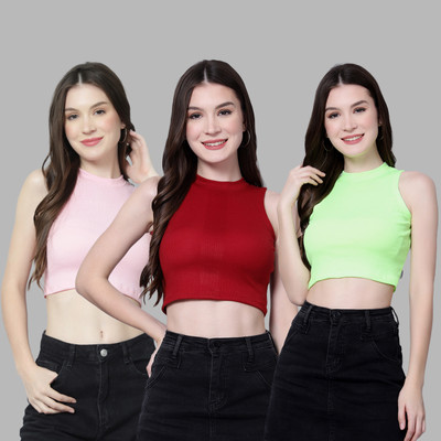 UNFLD Casual Solid Women Multicolor Top