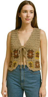 Laxmi Empire Casual Solid Women Brown Top