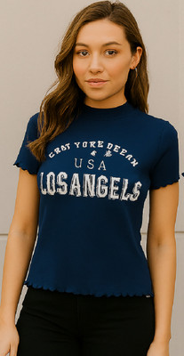 Rudi Casual Printed Women Blue Top