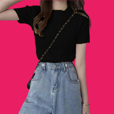 FENDURA Casual Solid Women Black Top