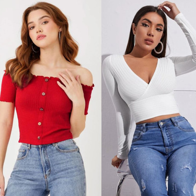 adicto hub Casual Striped Women White Top