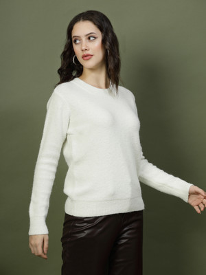 Mafadeny Casual Solid Women White Top