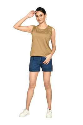 altius Casual Solid Women Brown Top