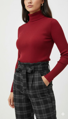 Wildez Casual Striped Women Red Top
