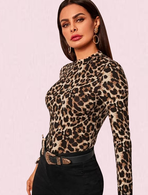 Dream Beauty Fashion Casual Printed Women Black Top