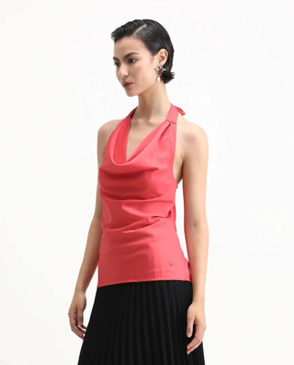 RAREISM Beach Wear Solid Women Red Top