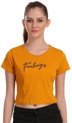 ANURUPAM FASHION Casual Printed Women Orange Top