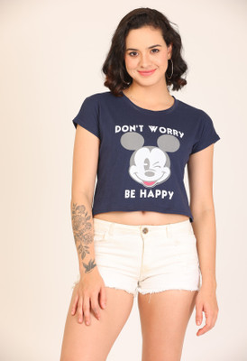 KG Best Collection Casual Printed Women Dark Blue Top