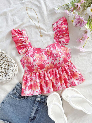 NiloBerry Party Printed Women Multicolor Top