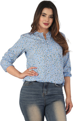 FASHION FALCON Party Polka Print Women Multicolor Top