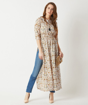 Miss Chase Casual Regular Sleeve Printed Women Multicolor Top